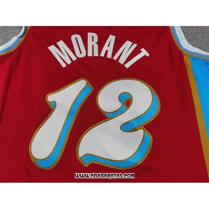 Camiseta Memphis Grizzlies Ja Morant #12 Ciudad 2024-25 Rojo